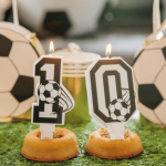 Football number birthday candles