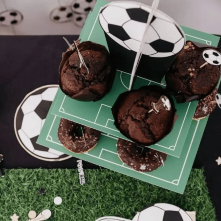 2-Tier Football Cupcake Stand