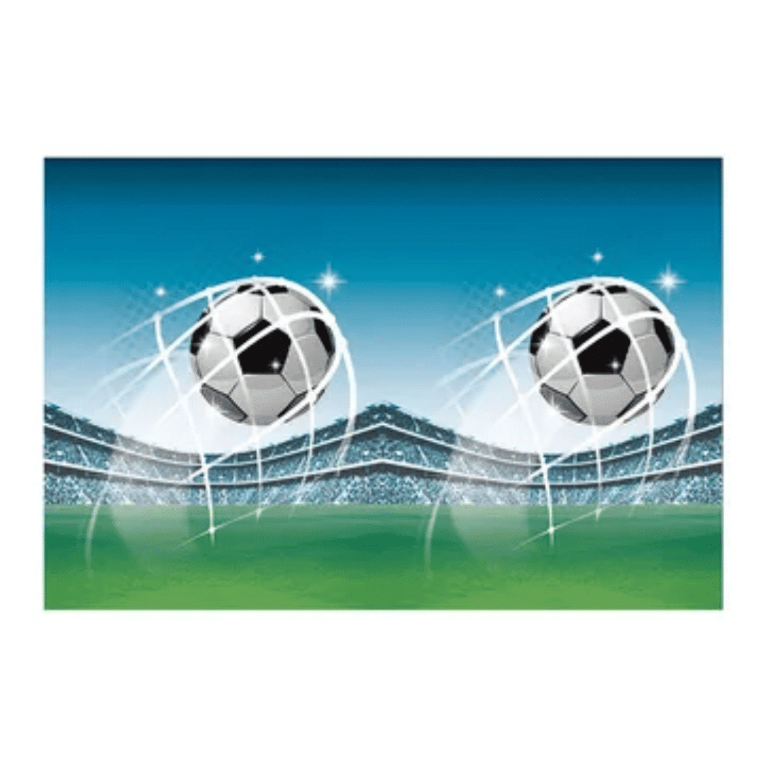 Plastic football tablecloth