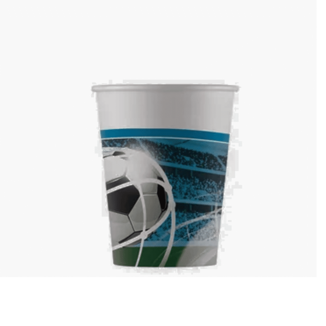 8 football cups
