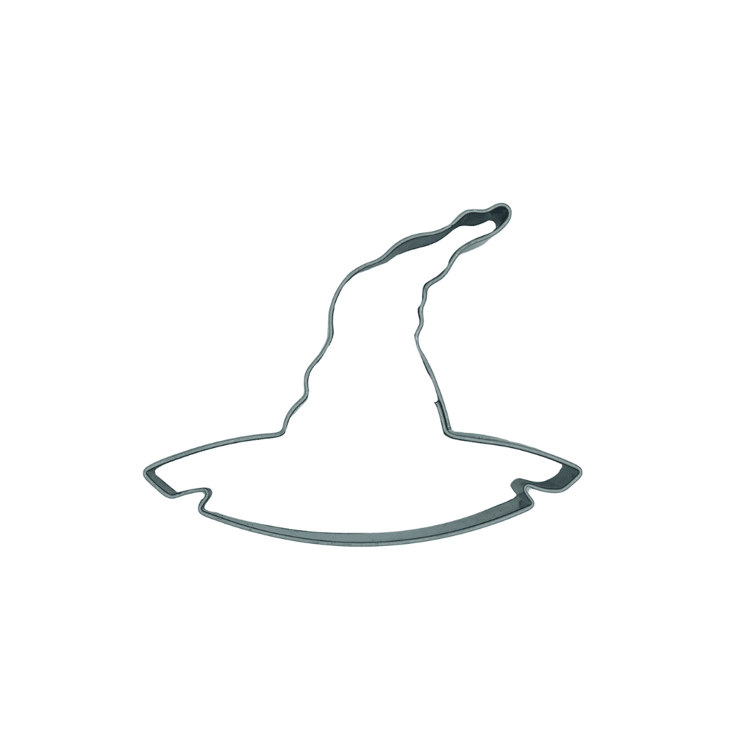 Metal witch hat cookie cutter