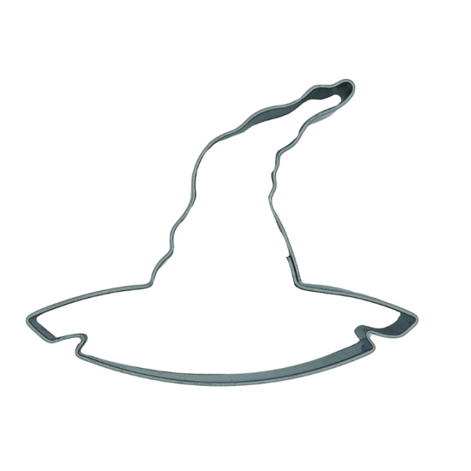 Metal witch hat cookie cutter