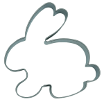 Hare cookie cutter 6 cm for shortbread or sugar paste