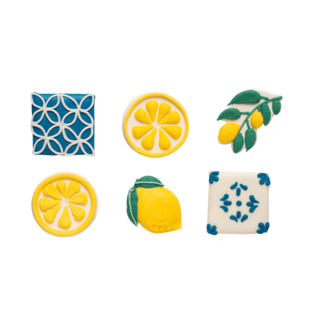 6 Amalfi Decora sugar decorations