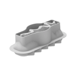 Slope silicone log mold
