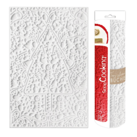 Silicone mat for Christmas log patterns