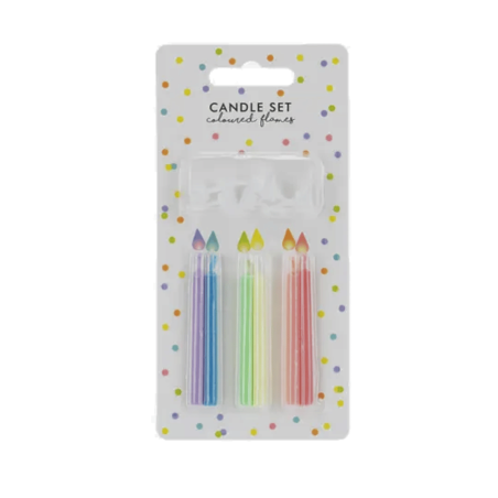 colored flame candles