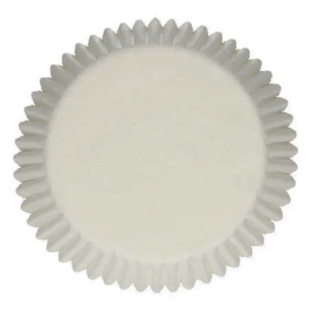 white cupcake cases