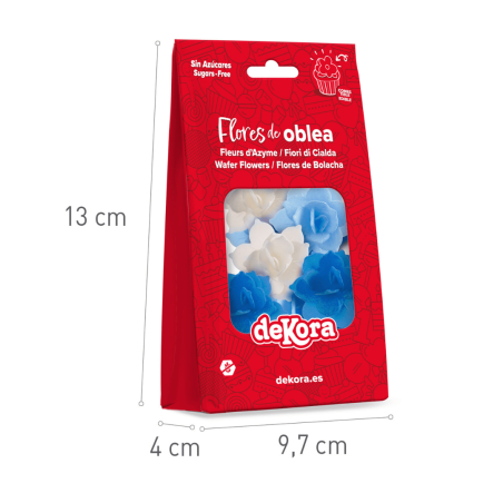 Dekora blue wafer water lilies