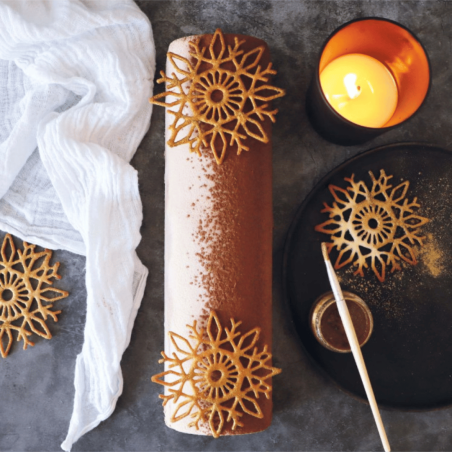 Velvet cocoa powder for Christmas Yule logs
