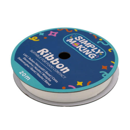 White decorative food tape