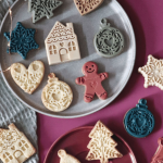 Christmas cookies with silicone mold