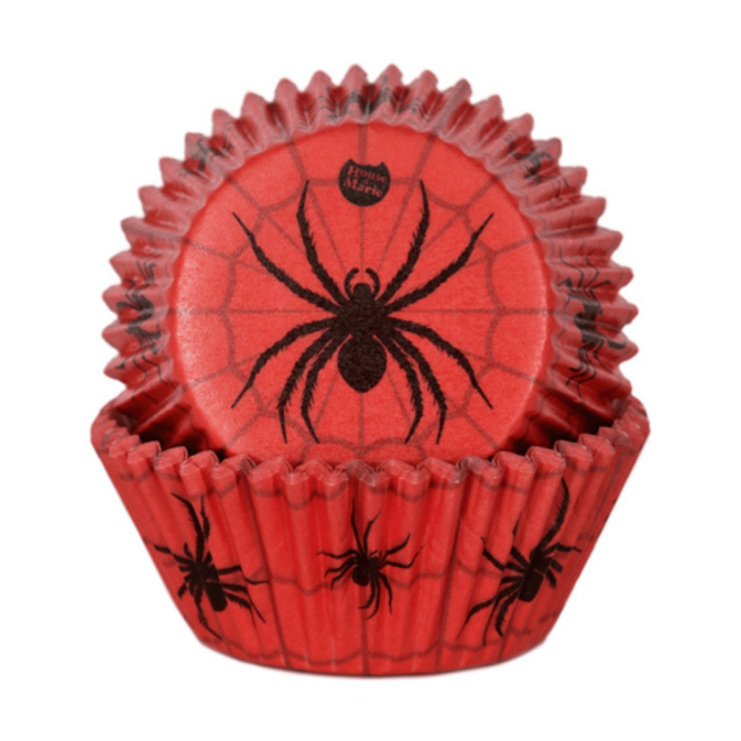 48 spider cupcake cases