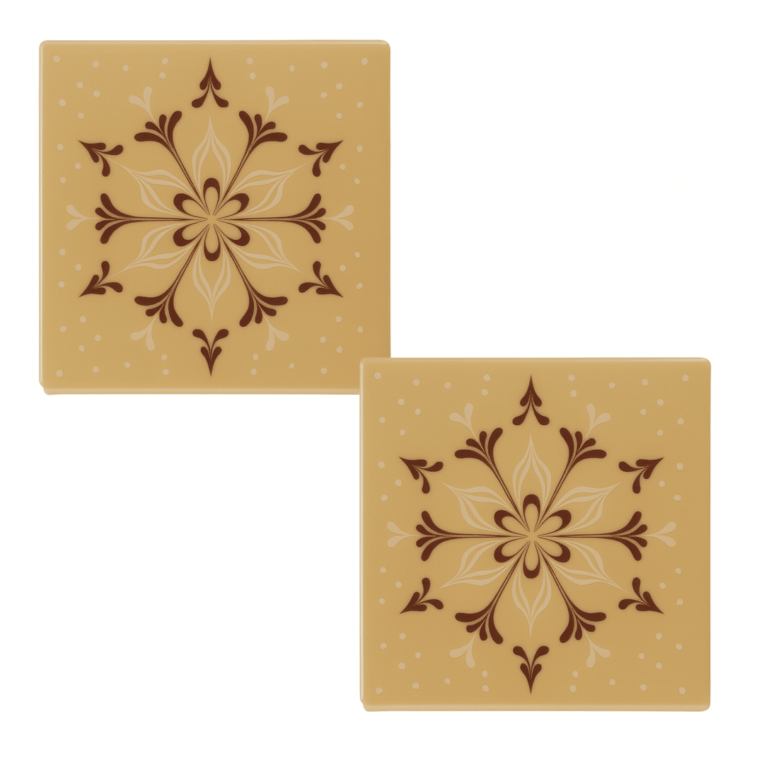 log-caramel-snowflake end pieces
