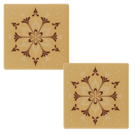 log-caramel-snowflake end pieces