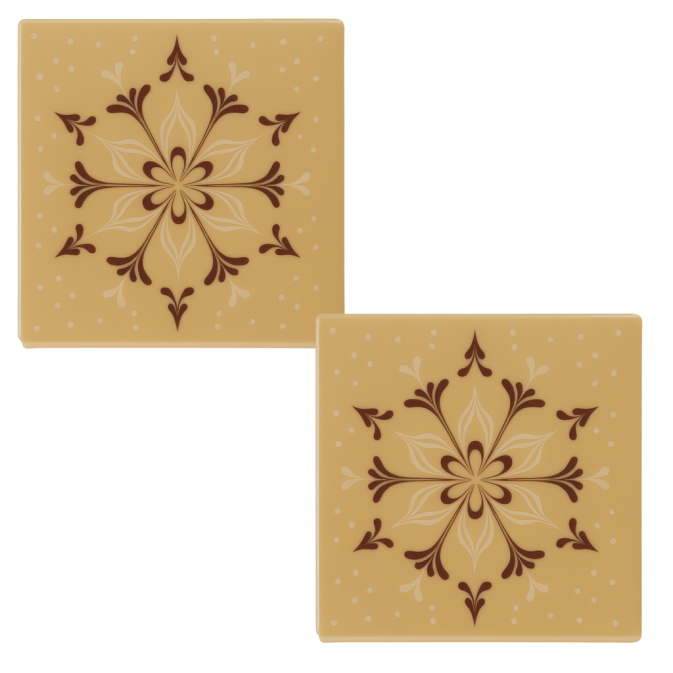 log-caramel-snowflake end pieces