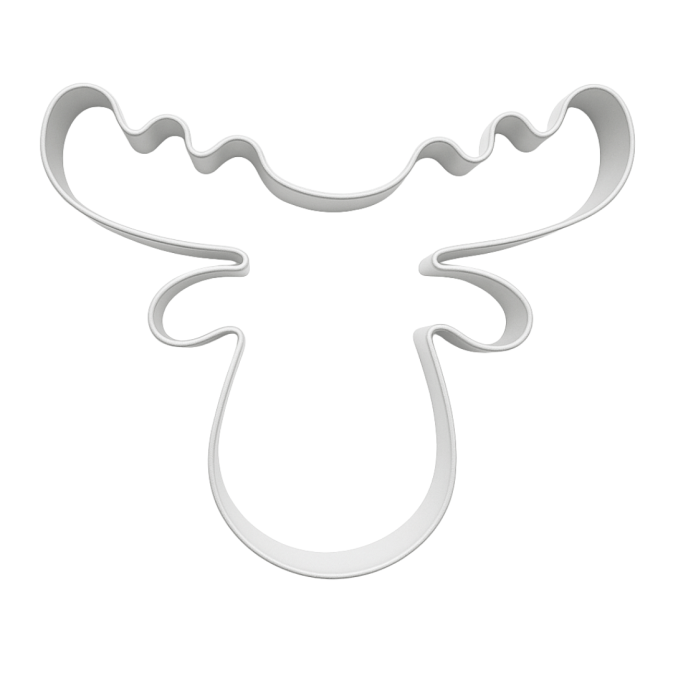 Reindeer head cookie cutter - Christmas