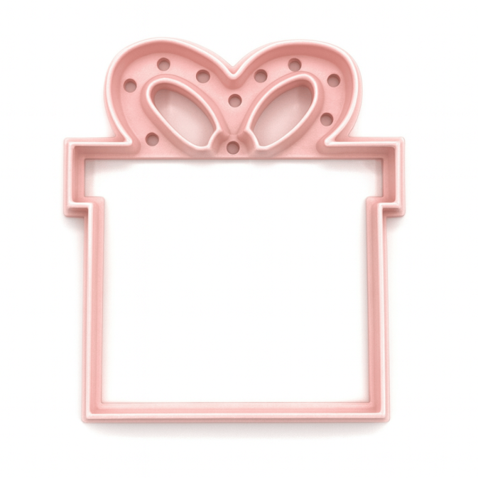 Gift cookie cutter 8 cm | Pastry equipment