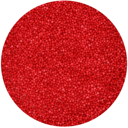 Mini red sugar pearls