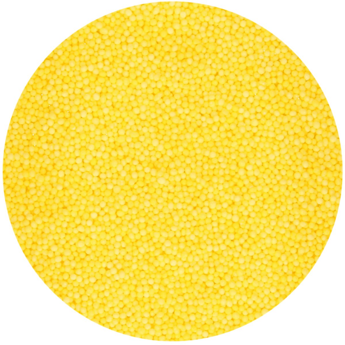 Mini yellow sugar pearls for funcakes