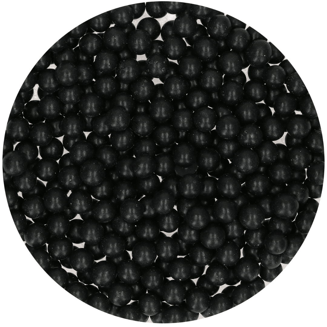 Black sugar pearls | Cake design decoration