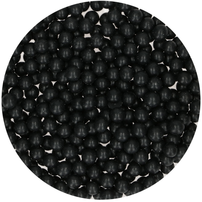 Black sugar pearls | Cake design decoration