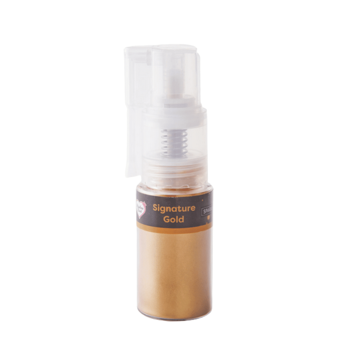 Gold Glitter Effect Spray for Cake Decorating Rainbow Dust