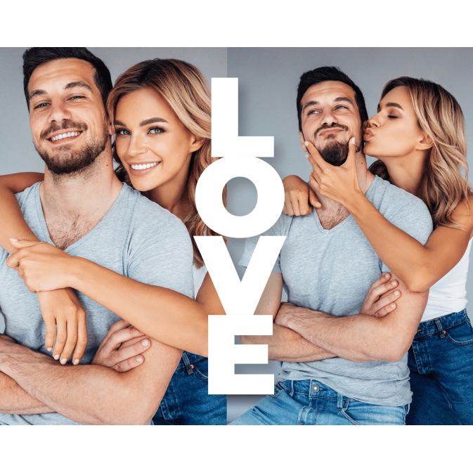 Edible photo A4 love