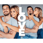 Edible photo A4 love