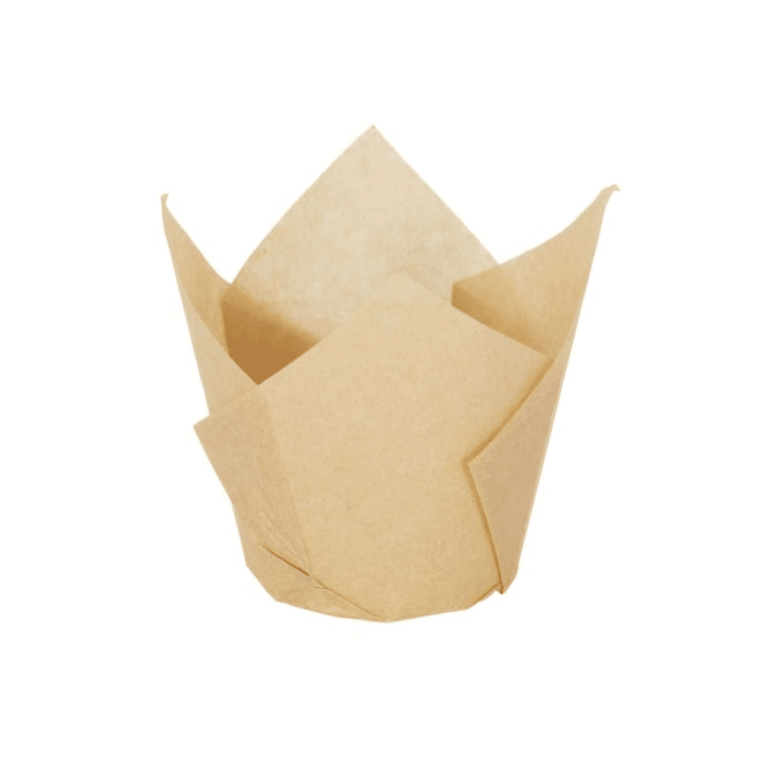 24 caissettes à muffins tulipe en kraft - Lily Cook