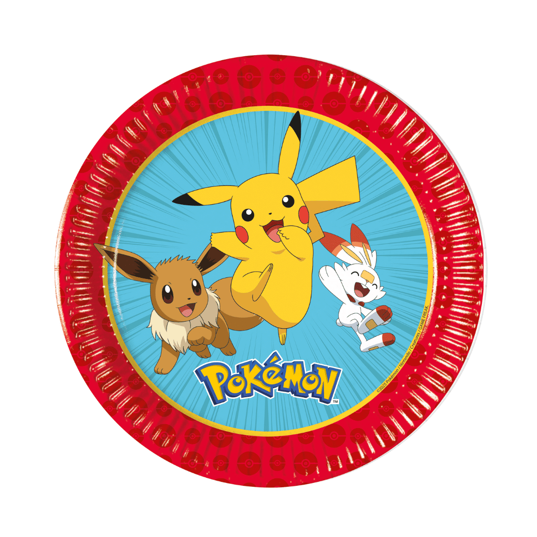 8 Pikachu plates