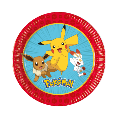 8 Pikachu plates