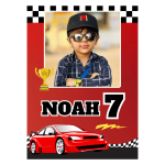 Customizable A4 sugar sheet Checkered flag