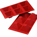 Silicone mold 6 pyramids