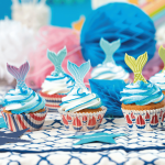 sugar mermaid tails cupcake decoration