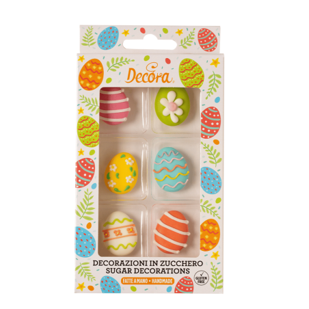 Easter egg sugar decorations