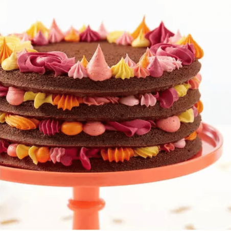 4 layer cake moulds, non stick for cakes Ø20 cm