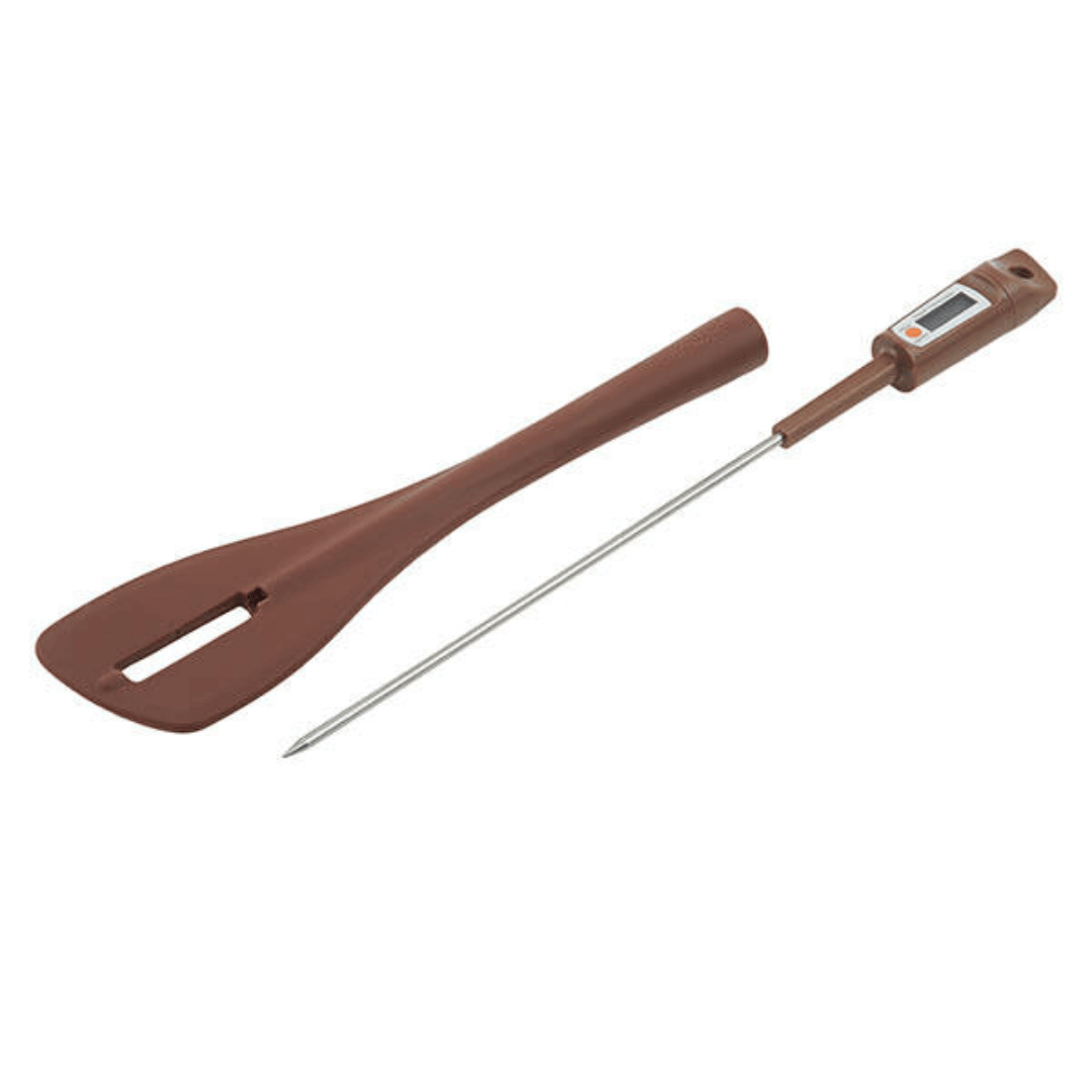 Thermometer spatula for pastry