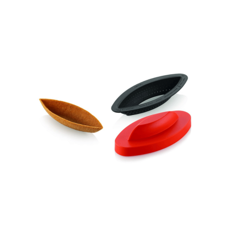 Silikomart oval rings for trompe l'oeil pastry