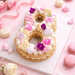 mini white chocolate bar for number cake