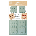 Scrapcooking silicone mold for BN-style cookies