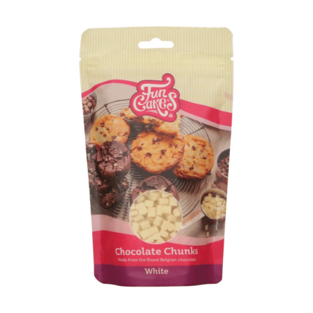 Funcakes White Chocolate Chunk for Cookies and Gourmet Cakes