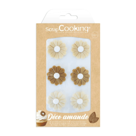Marzipan daisies (Scrapcooking)
