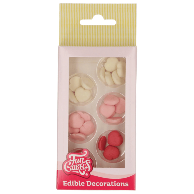 30 small almond paste hearts