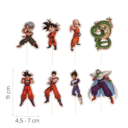 16 cake toppers Dragon Ball Z