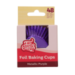 cupcake cases - metal - violet - funcakes