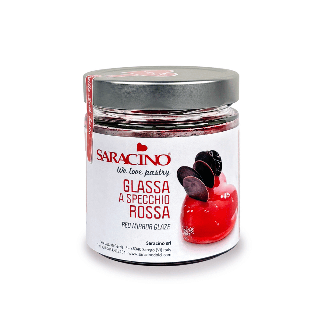 Saracino Ready-to-Use Glossy Red Mirror Glaze
