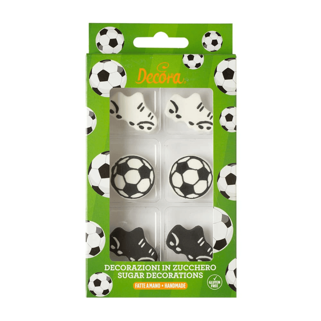 Edible decoration for a football birthday cake