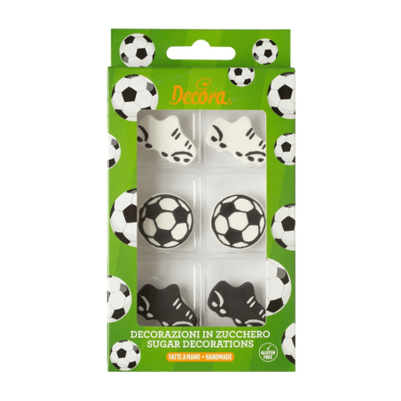 Edible decoration for a football birthday cake