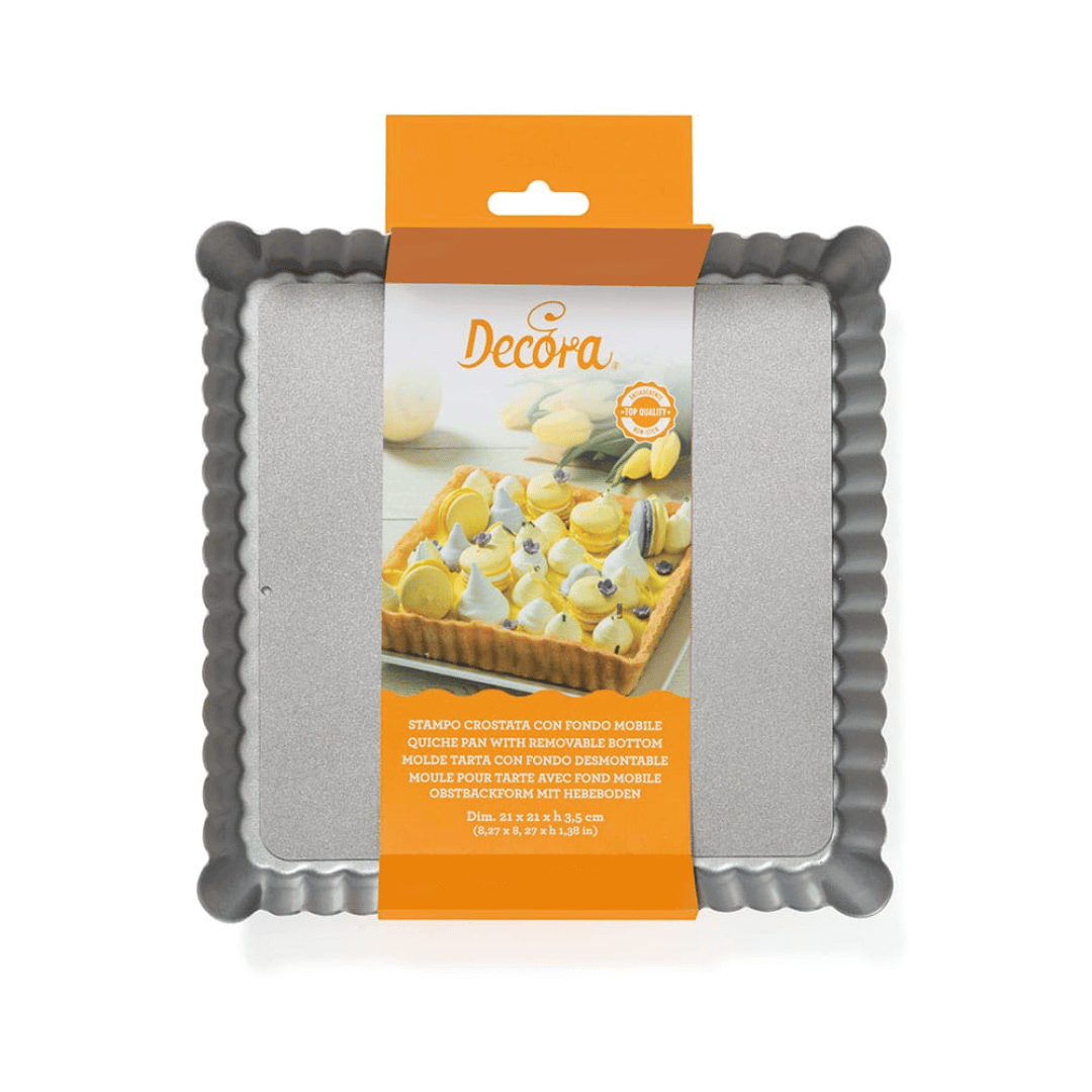 Square tart tin with removable base